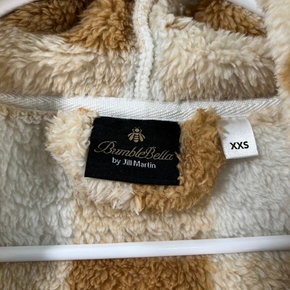 BumbleBella by Jill Martin Long Jacket Cardigen Hood Brown Size XXS - Picture 3 of 16